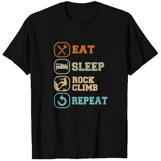 Rock Climbing Climber T Shirts