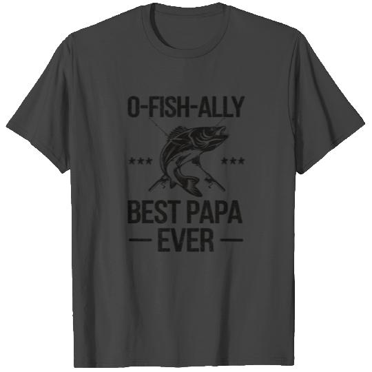 Best Papa Grandpa Dad Fisherman Fishing Papa T Shirts
