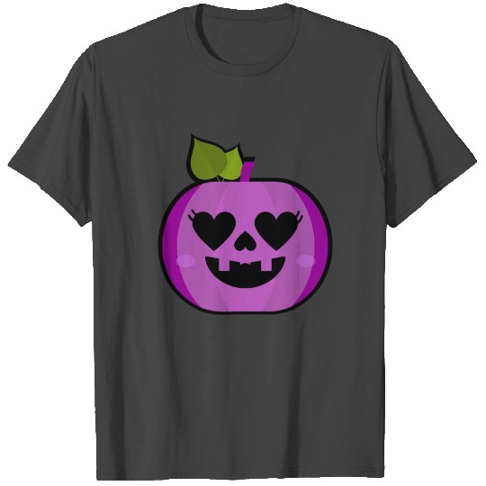 Halloween Pumpkin Purple Cute T Shirts