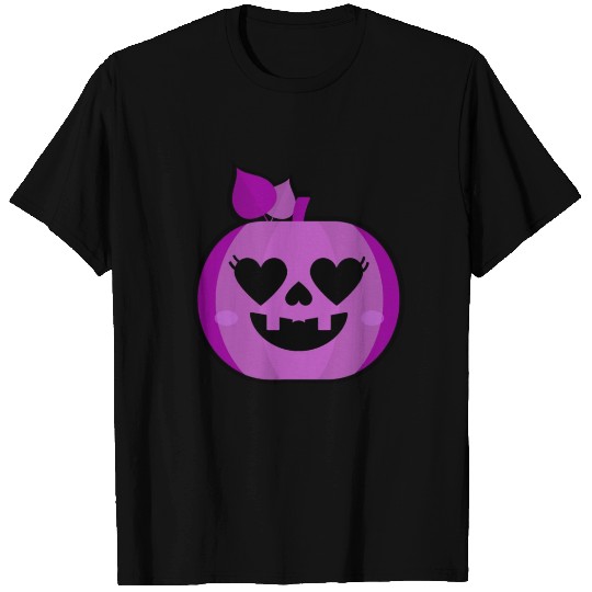 Halloween Pumpkin Purple Cute T Shirts