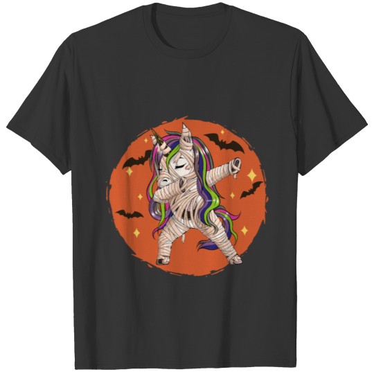dabbing Halloween Unicorn T-shirt
