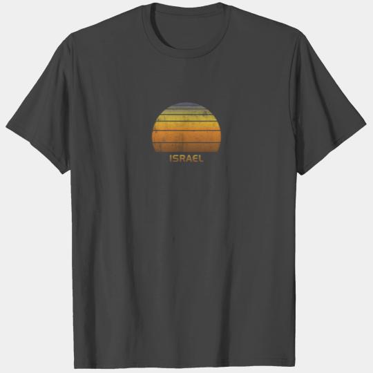 Retro Israel Vintage Sunset Vacation Souvenir T Shirts