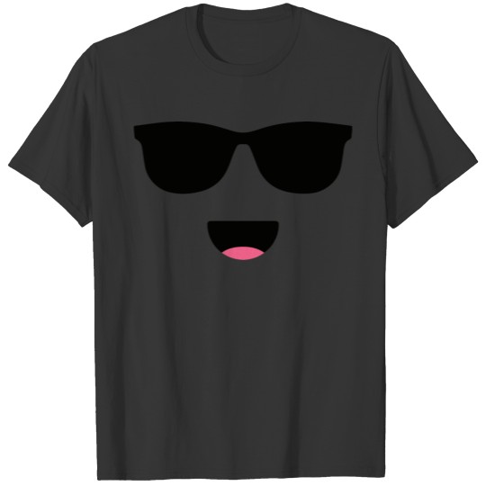 Smile and Sunglasses Happy Grin Smiling Face Kids T Shirts