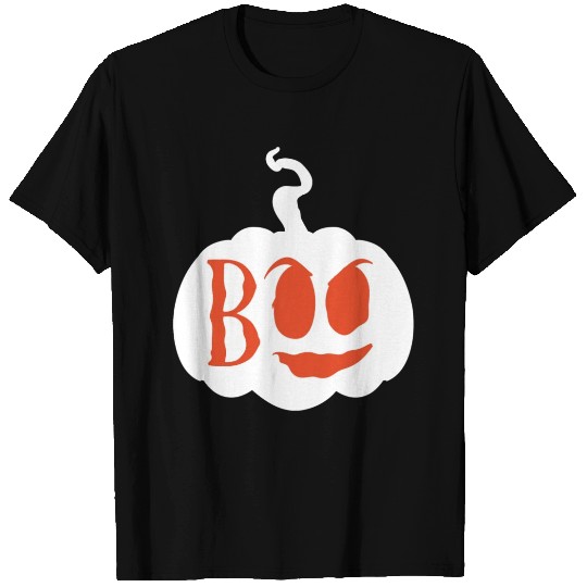 Halloween Boo pumpkin orange T Shirts