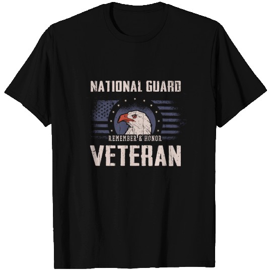National Guard Veteran Eagle Veterans Day T Shirts