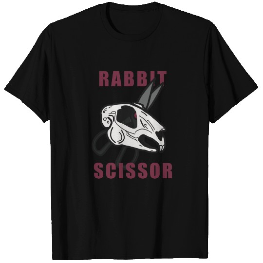 Rabbit Skull Scissor T Shirts