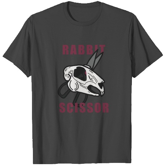 Rabbit Skull Scissor T Shirts