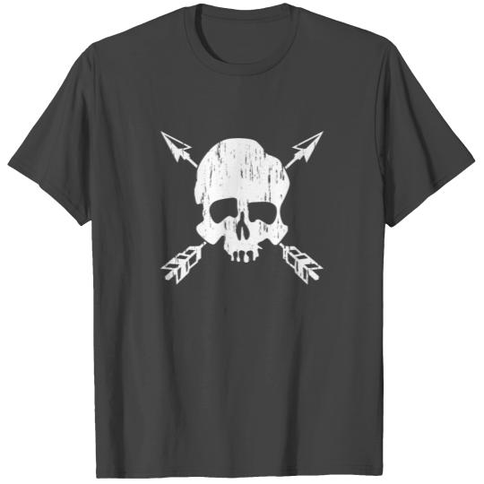 Archery Archery Bow and Arrow Skull T Shirts