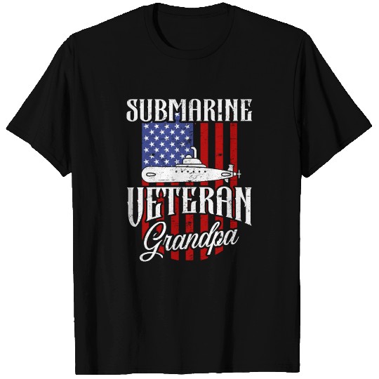 Submarine Veteran Grandpa Navy Submariner T Shirts