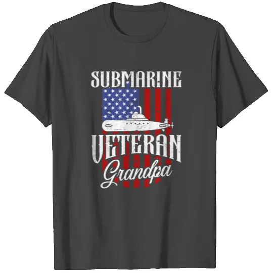 Submarine Veteran Grandpa Navy Submariner T Shirts