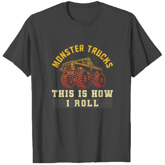 Retro Vintage Monster Trucks This T Shirts
