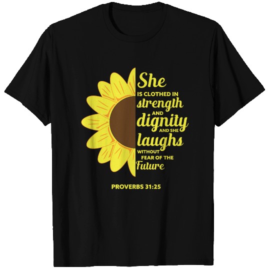 Funny Sunflower Religious Christian Bible Verse Go T Shirts