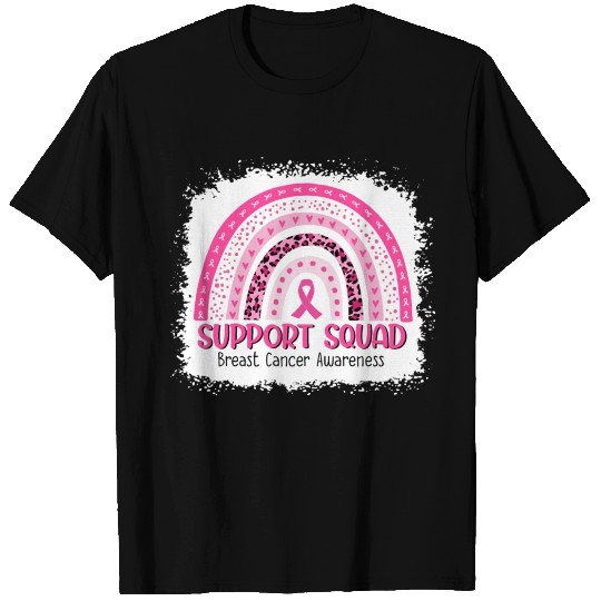 Support Squad Breast Cancer Awareness T Shirts, Pink