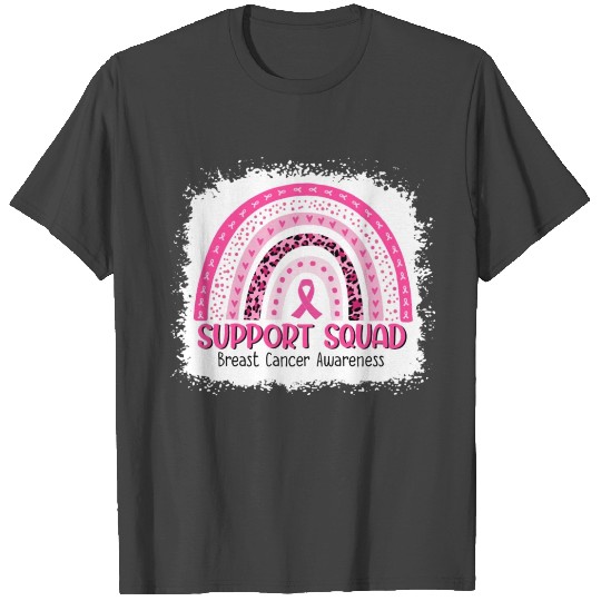 Support Squad Breast Cancer Awareness T Shirts, Pink