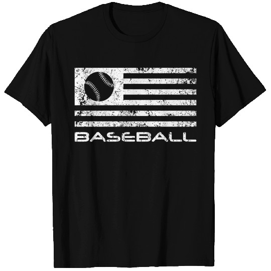 American Flag Baseball Team Christmas Funny Baseba T Shirts
