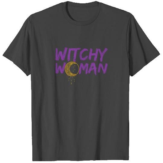 Witchy Woman Halloween Broomstick Trick Or Treat T Shirts