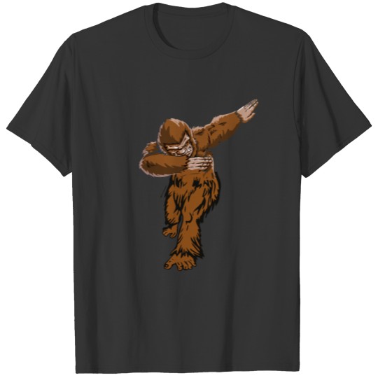 Funny Bigfoot Sasquatch dabbing dab dance T-Shirt T-shirt