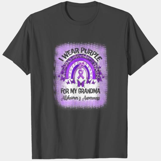 Wear Purple for My Grandma Alzheimer's Awareness T Shirts