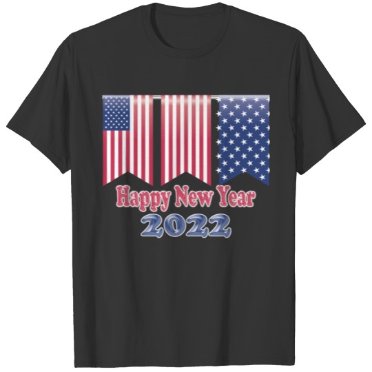 america happy new year 2022 T-shirt