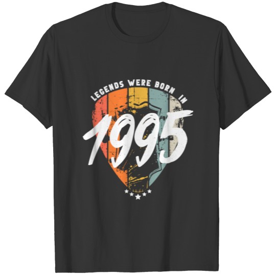 1995 Birthday Guitar Guitarist T Shirts