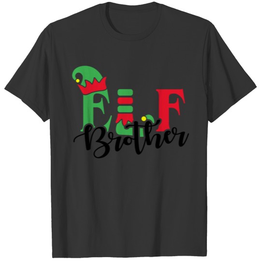 Elf Brother Christmas Family Matching T-shirt