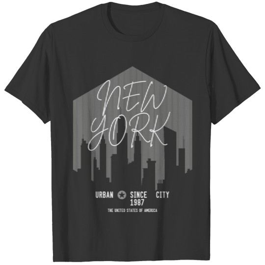 NEW YORK SKYLINE DESIGN T-shirt