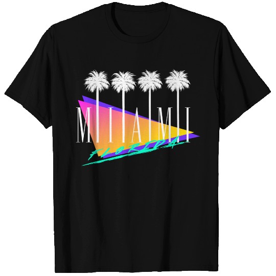 Miami Florida Retro Style T Shirts