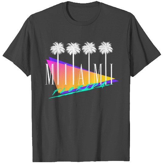 Miami Florida Retro Style T Shirts