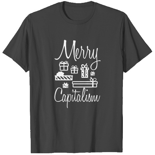 Merry Capitalism Christmas Fun Gift T Shirts