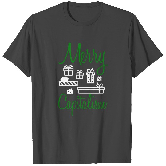Merry Capitalism Christmas Fun Gift T Shirts