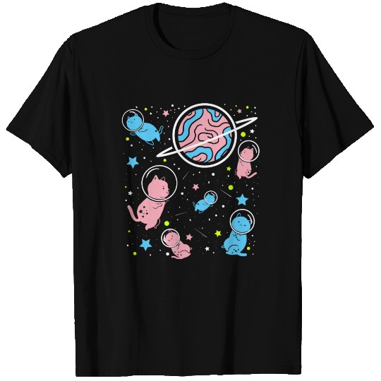 Transgender Cat In Space Transgender Pride T Shirts