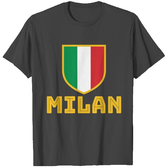 AC Milan Italia Gold T Shirts