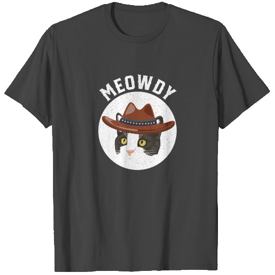 Meowdy Partner Funny Southern Cat Pun Howdy Meow C T Shirts