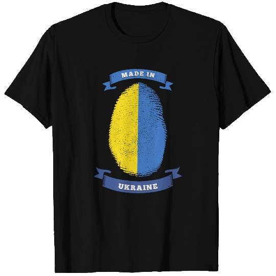 MADE IN UKRAINE FINGERPRINT Birthday T Shirts