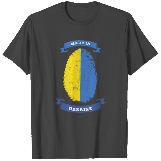 MADE IN UKRAINE FINGERPRINT Birthday T Shirts
