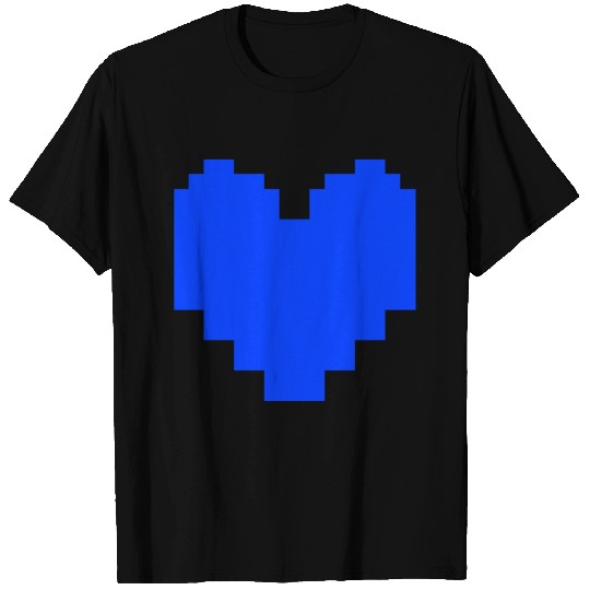 Undertale Blue Heart Pocket T Shirts