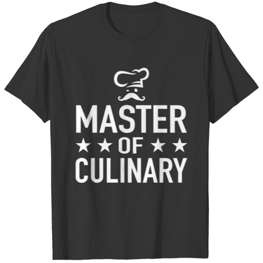 Master of Culinary Chef Chef's Hat Chef T-shirt
