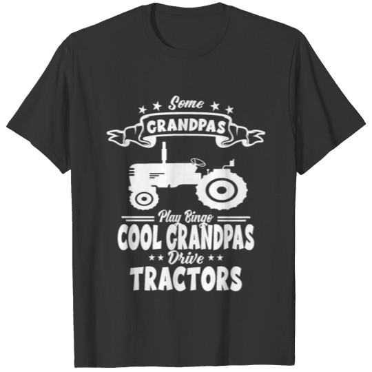 Farmer Grandfather Tractor Peasants Grandpa Gift T-shirt