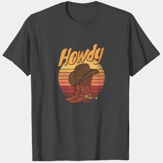 Western Country Southern Cowboy Cowgirl Howdy Rode T Shirts