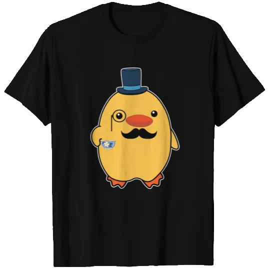 Fancy Duck Drinking Tea Funny Duck Gift T Shirts