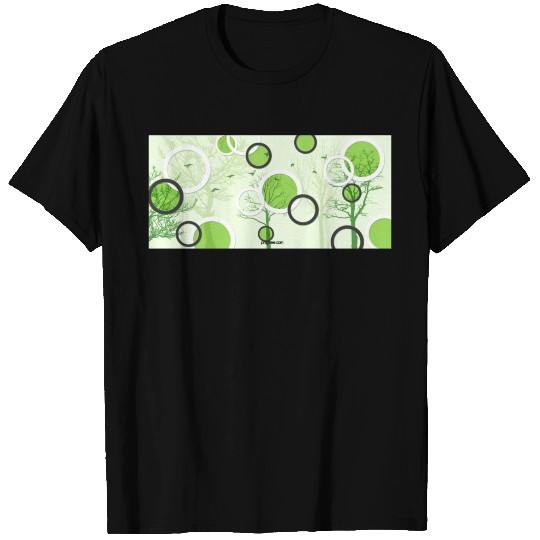 Pngtree 3d green creative circle background T Shirts