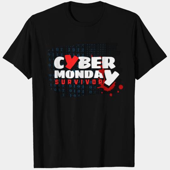 Cyber Monday - Survivor. T Shirts