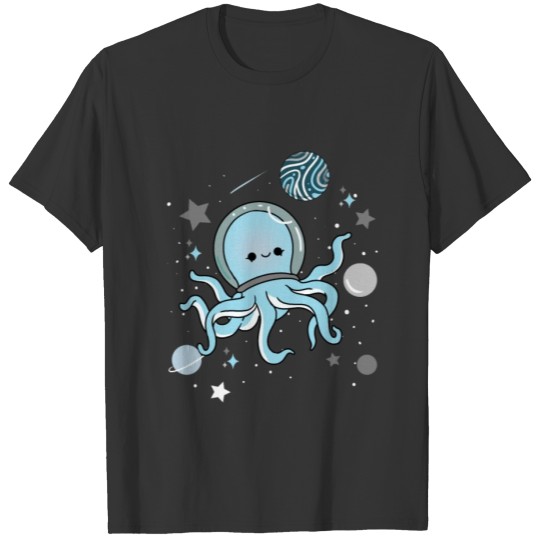 Demiboy Octopus In Space Demiboy Pride T-shirt