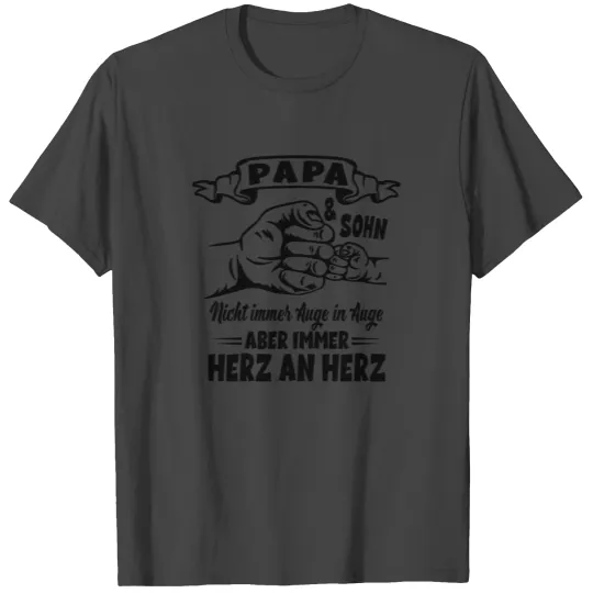 Dad & Son Heart to Heart - Partner Look Father's T Shirts