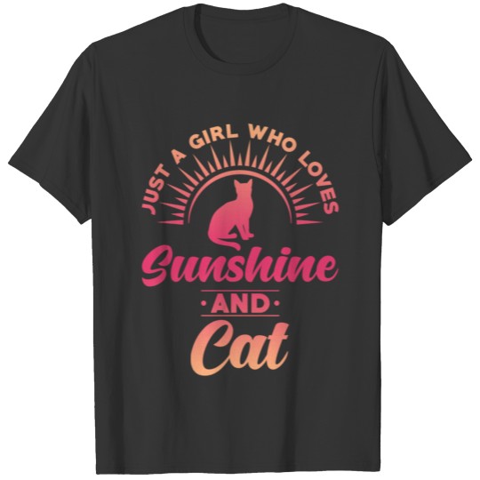 Cats Saying Just A Girl Who Loves Cats T-shirt