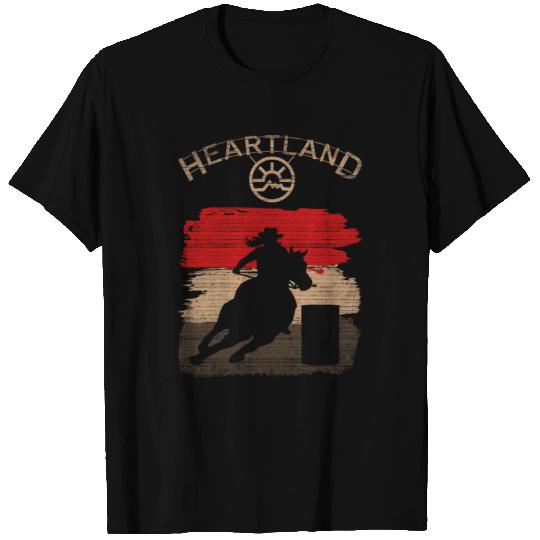 Heartland ranch, Retro Vintage Barrel Racer T Shirts