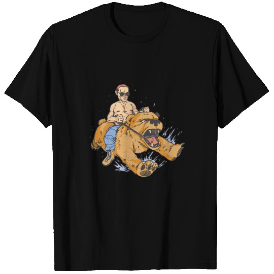 Putin Riding Bear Russia President T Shirts