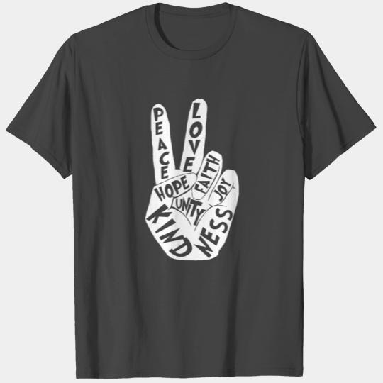 Cute Faith Kindness T Shirts Peace Love Hippie