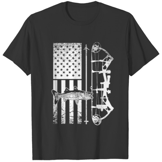 American Flag Bowfishing Shirt, Snook Fishing Shir T-shirt