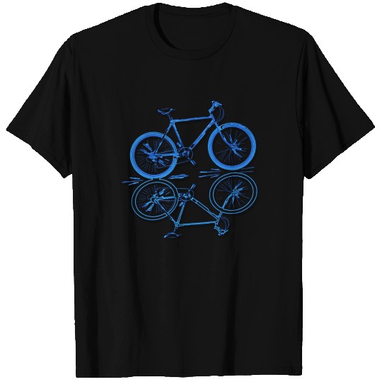ice blue classic bike - Mountain Biking T Shirts